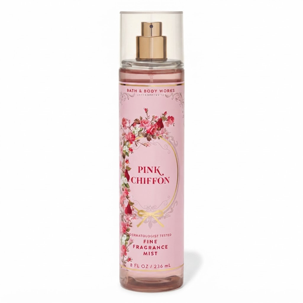 بادی میست بث اند با‌دی ورکس pink chiffon