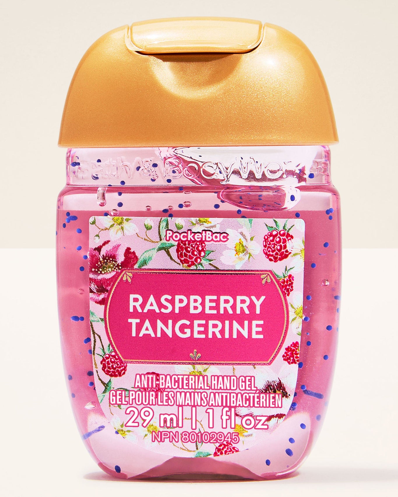 ژل دست ضدعفونی کننده بث اند بادی ورکس raspberry tangerine