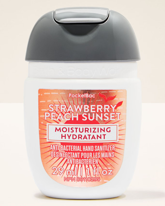 ژل دست بث اند بادی ورکس strawberry peach sunset
